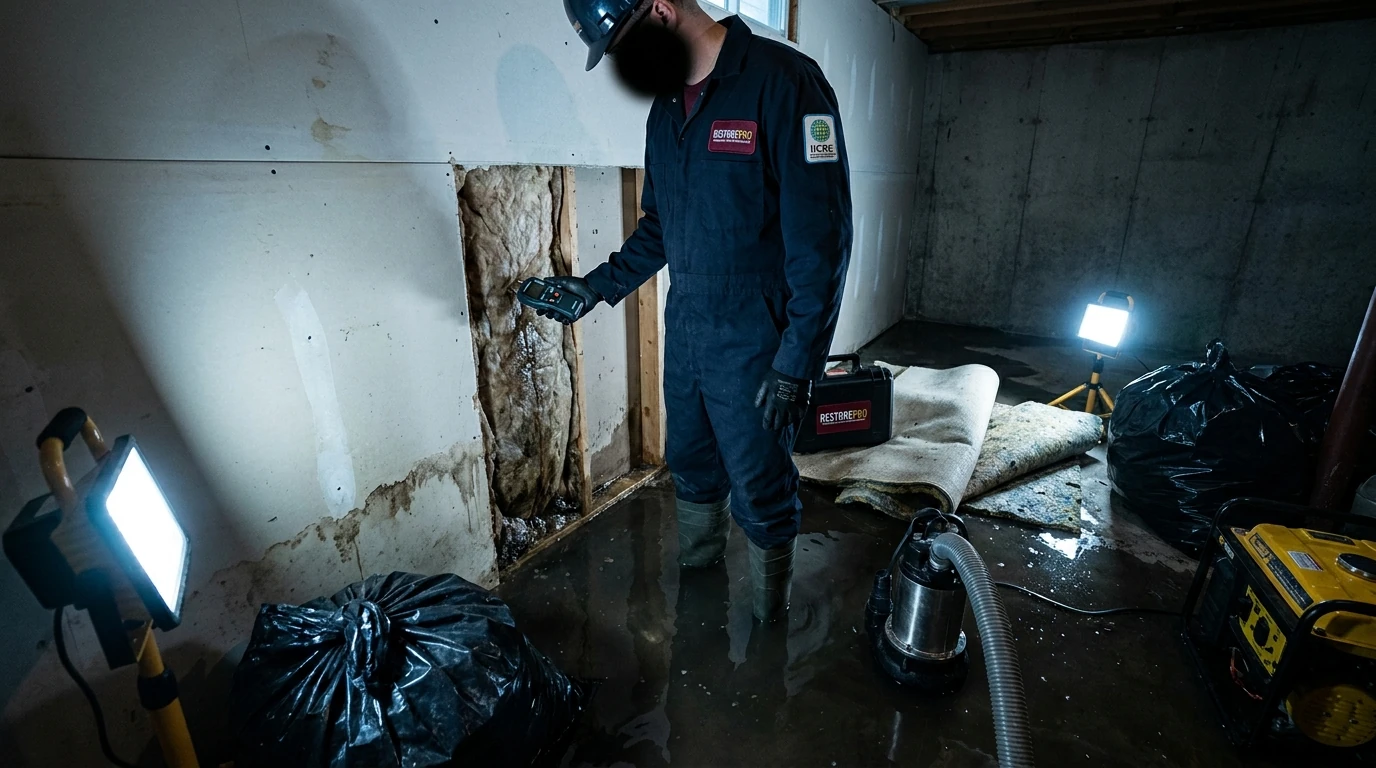 Category 3 Water Damage Explained: Black Water, What Gets Thrown Out, and Why the Clock Matters